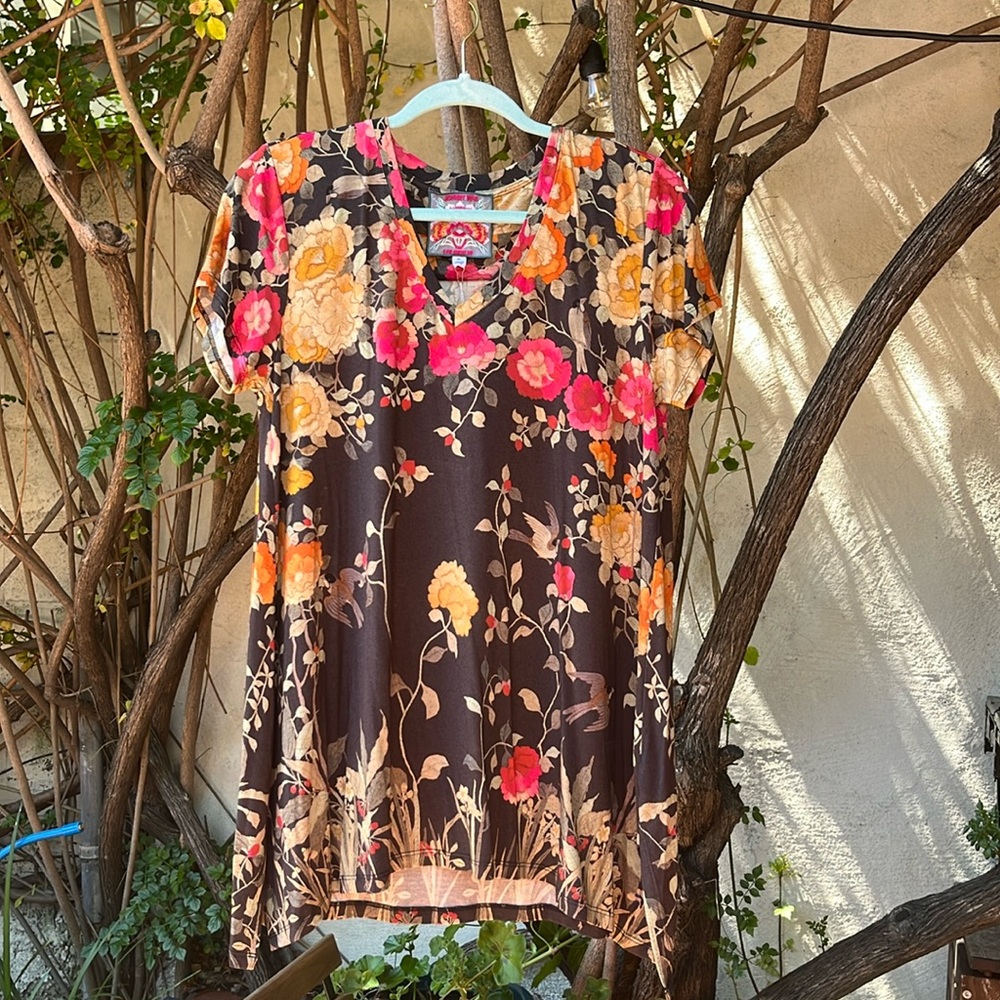 Johnny Was Graceful Drape Tunic M NWT